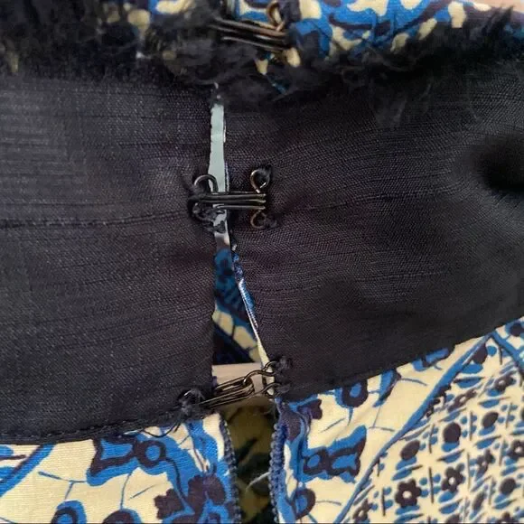 Floral Print 3/4 Sleeve Round Neck Midi A-Line Dress - Picture 9 of 12